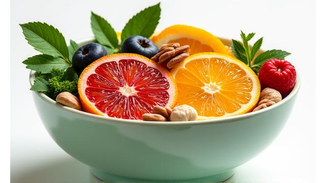 A colorful bowl of fresh, healthy ingredients for a vibrant meal, representing functional nutrition.